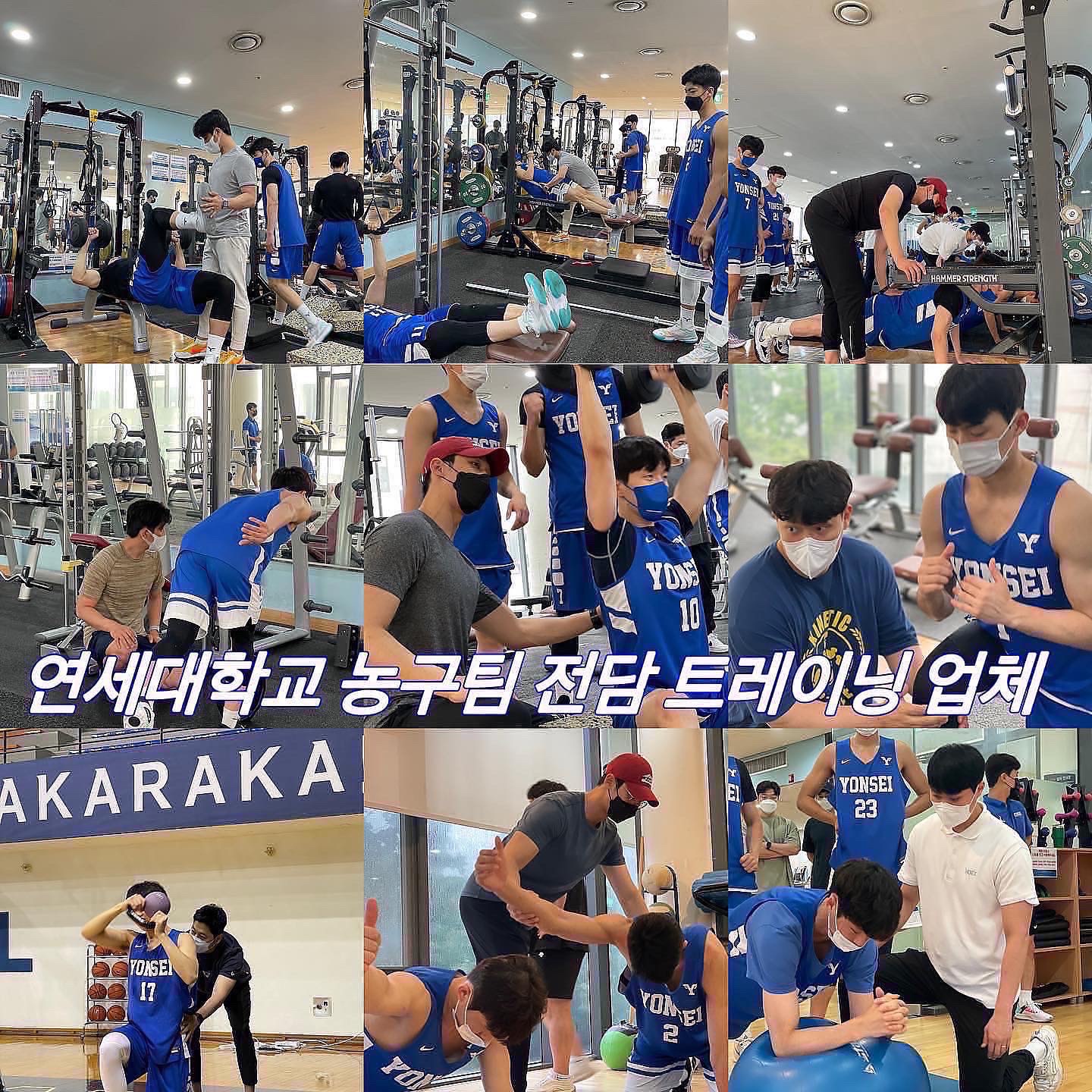 선수 전문 트레이닝 — 연세대학교 농구팀 전담 트레이닝 현장